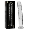 Nebula Series By Ibiza - Modèle 16 Gode En Verre Borosilicate Clair 18.5 Cm -O- 3 Cm